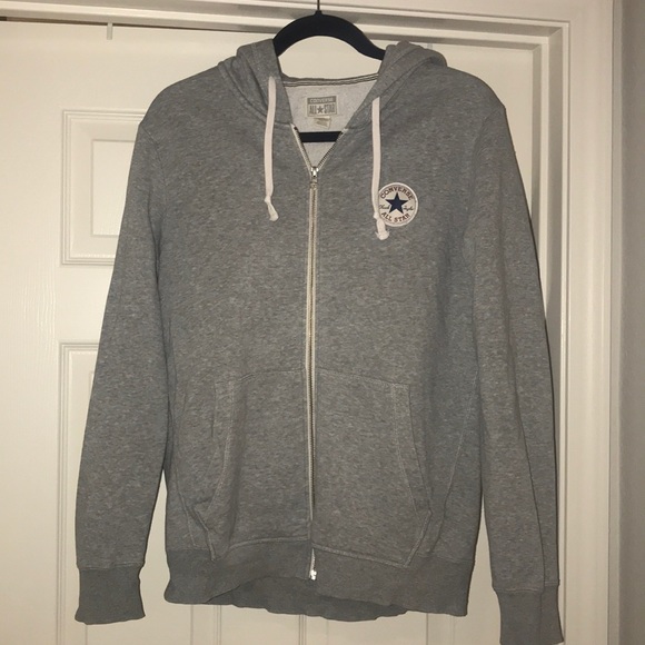 grey converse jacket